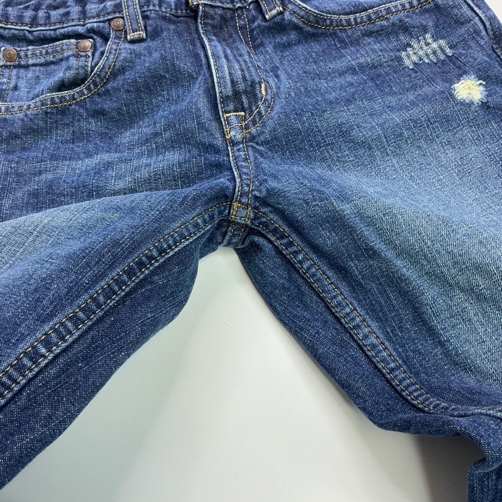 Arizona Blue Jeans Kids 10 Regular Straight Leg Factory Distressed Adjustable - Picture 14 of 16